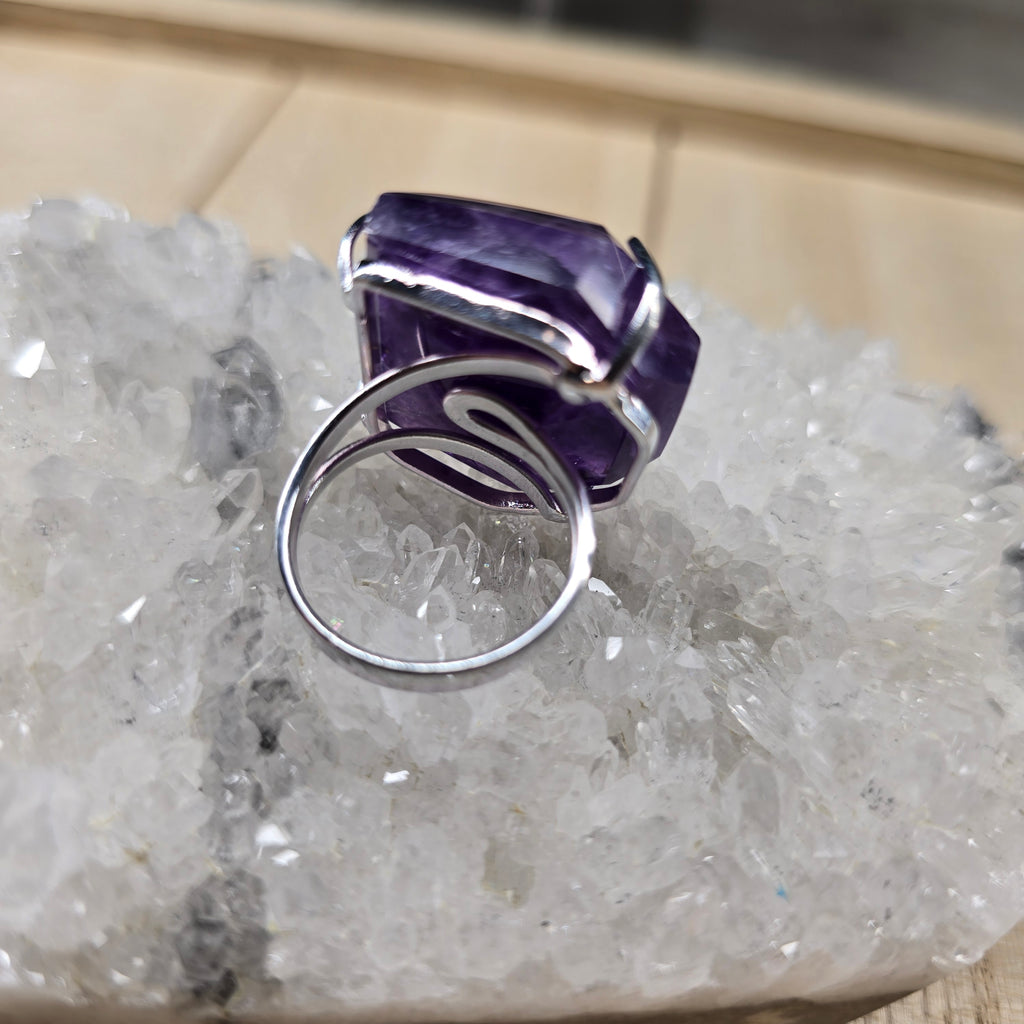 Silver or Gold Plated Crystal Rings From Brazil