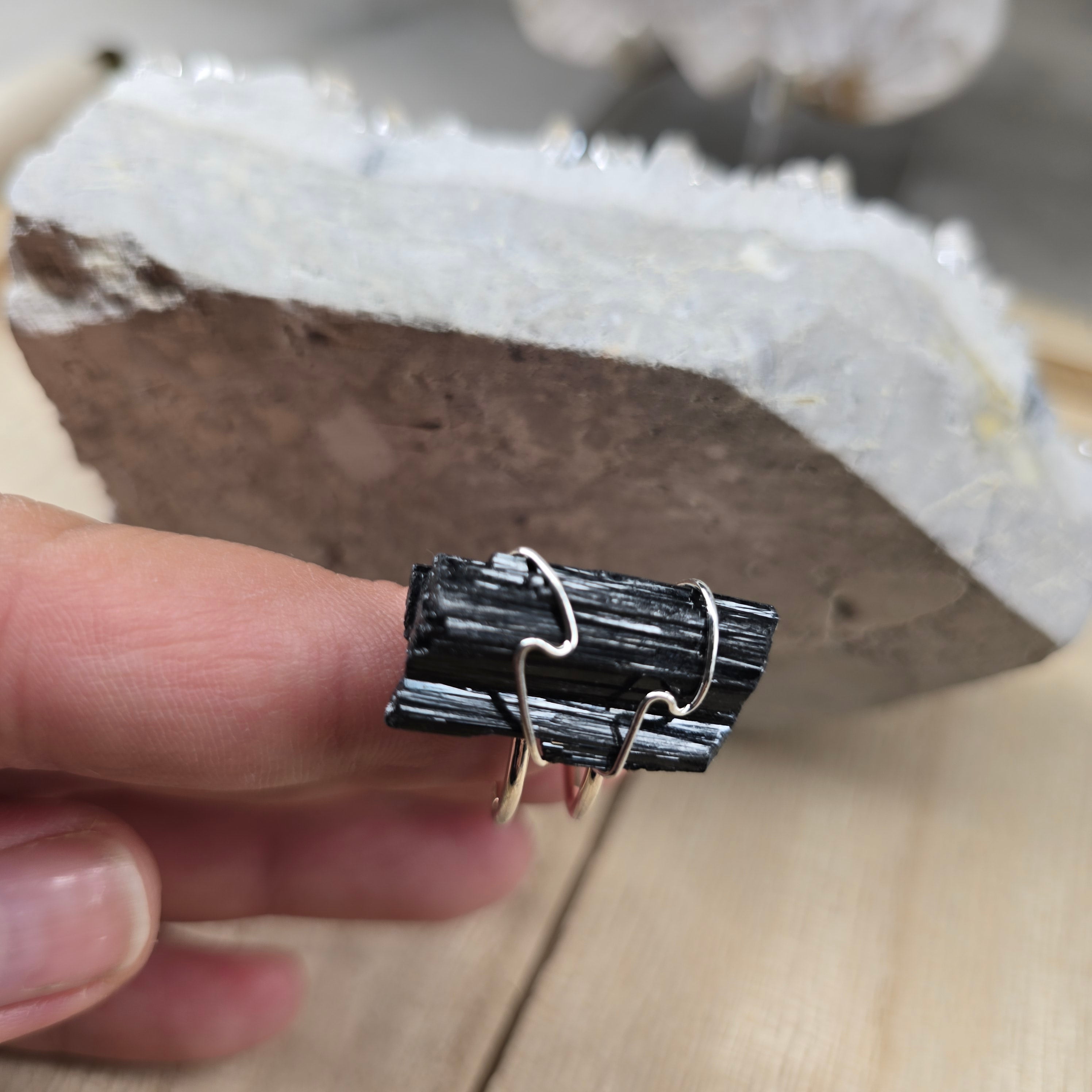 Silver or Gold Plated Crystal Rings From Brazil