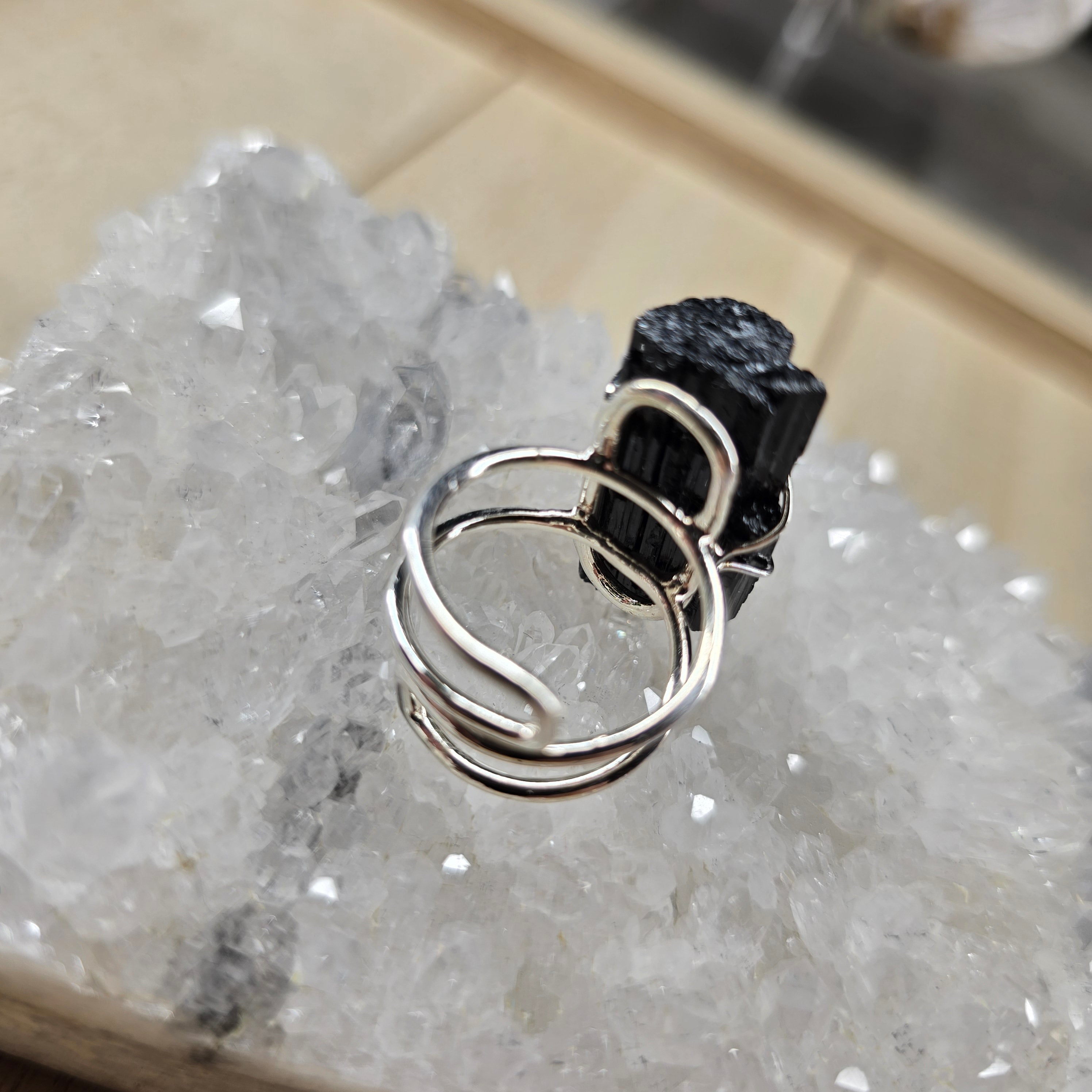 Silver or Gold Plated Crystal Rings From Brazil
