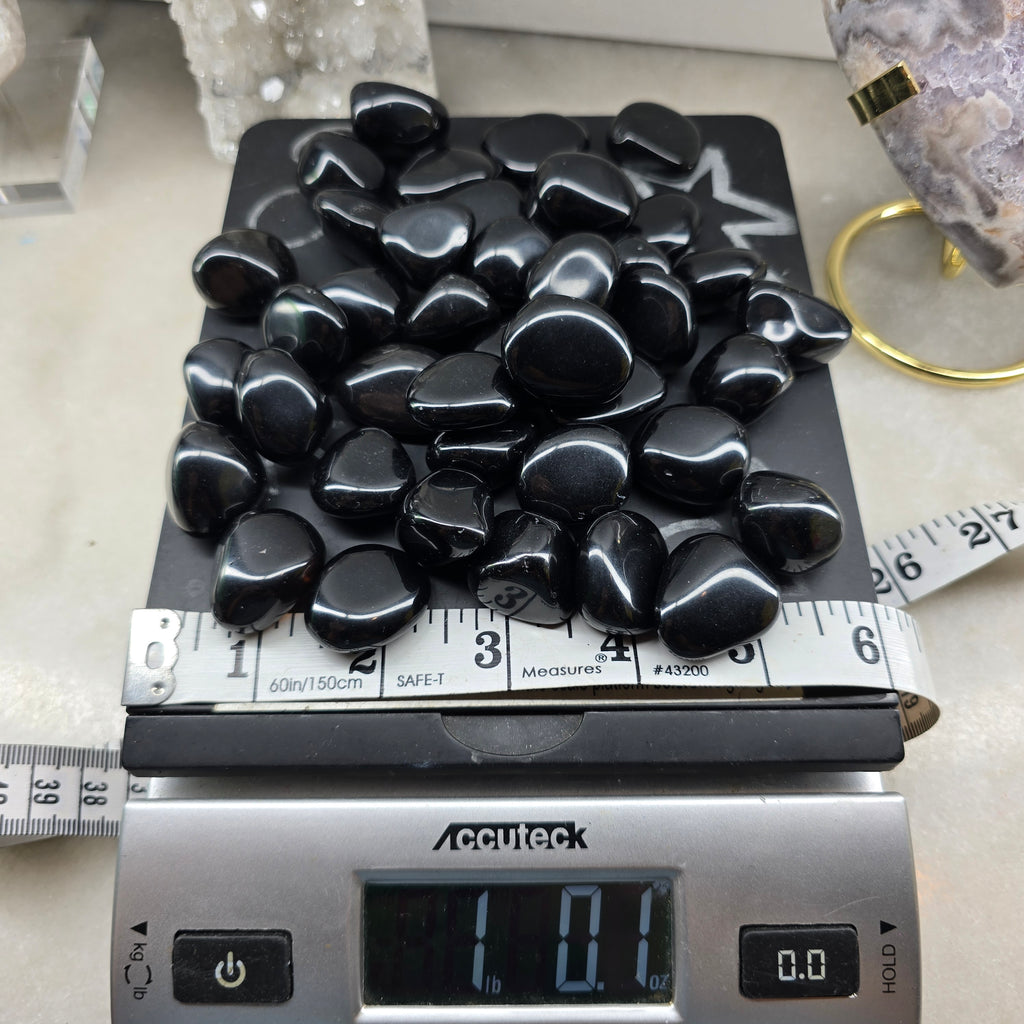 Black Obsidian Tumbles
