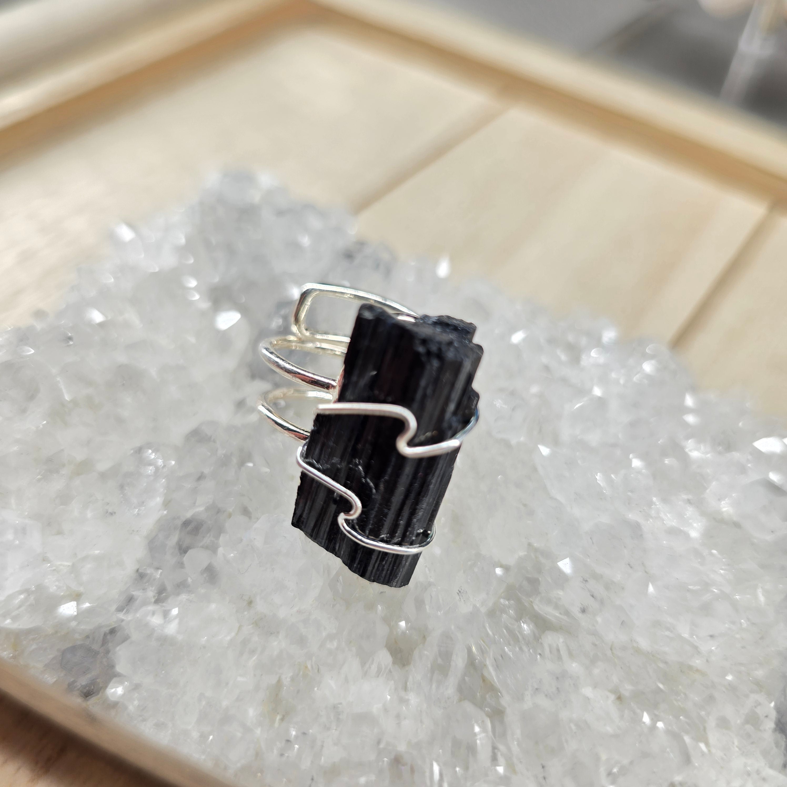 Silver or Gold Plated Crystal Rings From Brazil