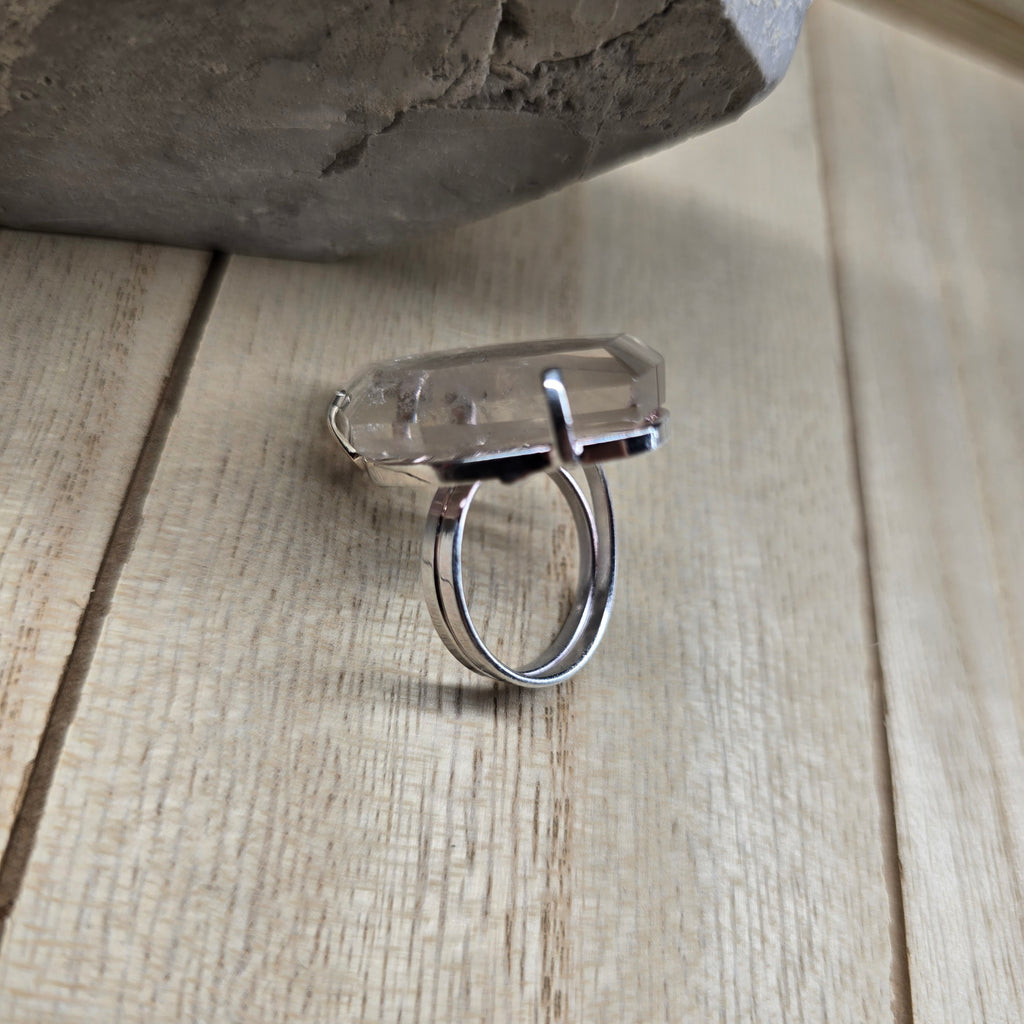 Silver or Gold Plated Crystal Rings From Brazil