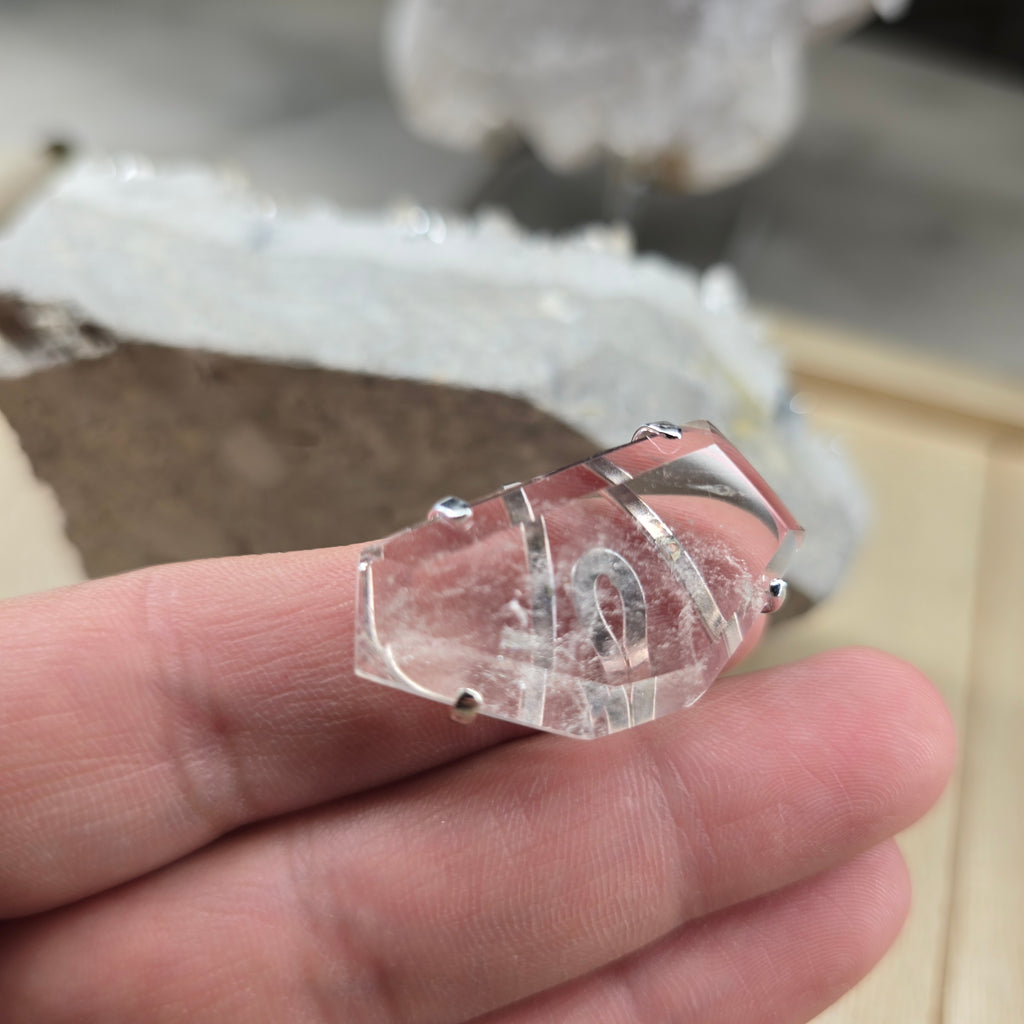Silver or Gold Plated Crystal Rings From Brazil