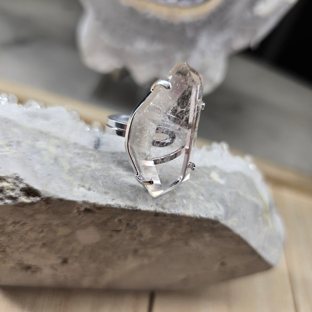 Silver or Gold Plated Crystal Rings From Brazil