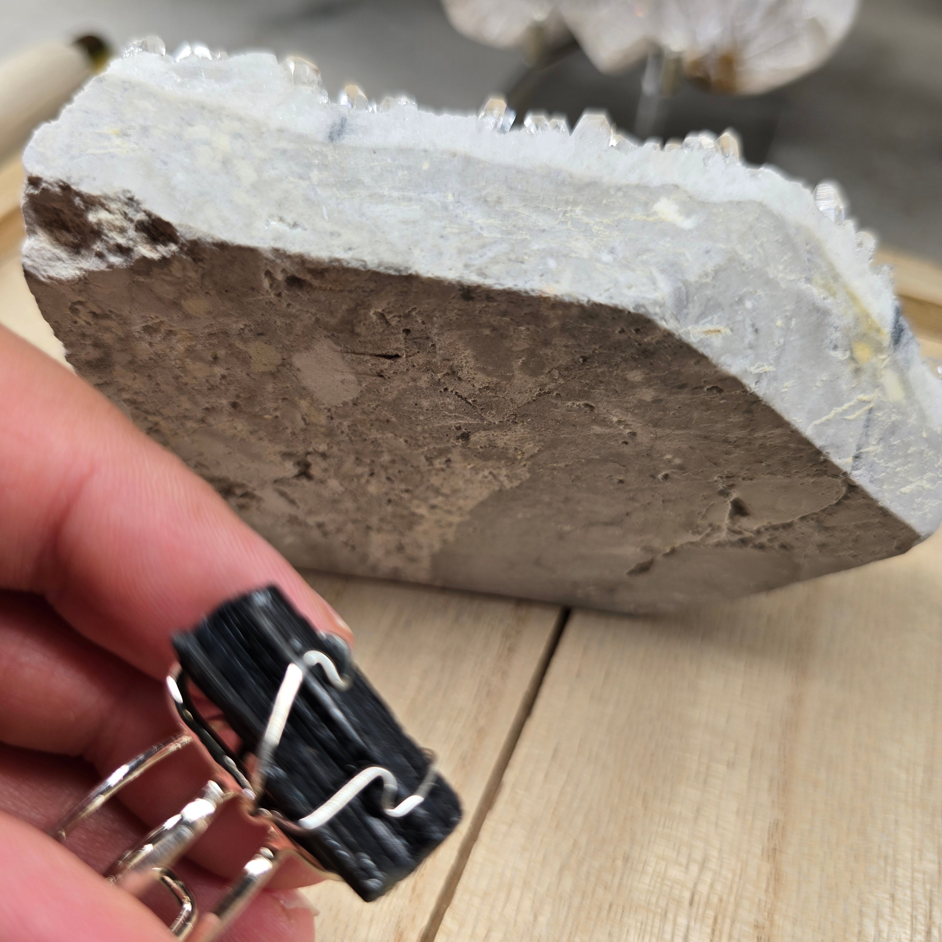 Silver or Gold Plated Crystal Rings From Brazil